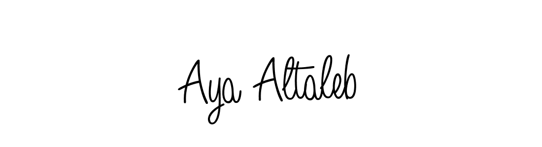 How to make Aya Altaleb signature? Angelique-Rose-font-FFP is a professional autograph style. Create handwritten signature for Aya Altaleb name. Aya Altaleb signature style 5 images and pictures png