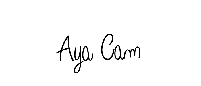 Also You can easily find your signature by using the search form. We will create Aya Cam name handwritten signature images for you free of cost using Angelique-Rose-font-FFP sign style. Aya Cam signature style 5 images and pictures png