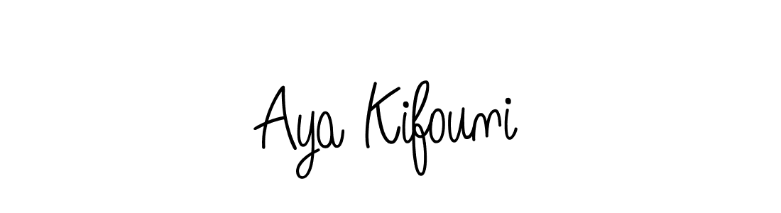 How to Draw Aya Kifouni signature style? Angelique-Rose-font-FFP is a latest design signature styles for name Aya Kifouni. Aya Kifouni signature style 5 images and pictures png