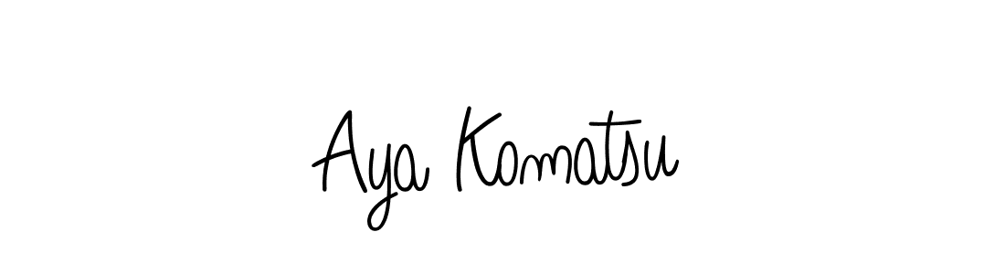 How to make Aya Komatsu name signature. Use Angelique-Rose-font-FFP style for creating short signs online. This is the latest handwritten sign. Aya Komatsu signature style 5 images and pictures png