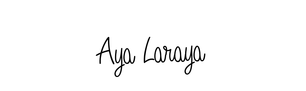 Design your own signature with our free online signature maker. With this signature software, you can create a handwritten (Angelique-Rose-font-FFP) signature for name Aya Laraya. Aya Laraya signature style 5 images and pictures png