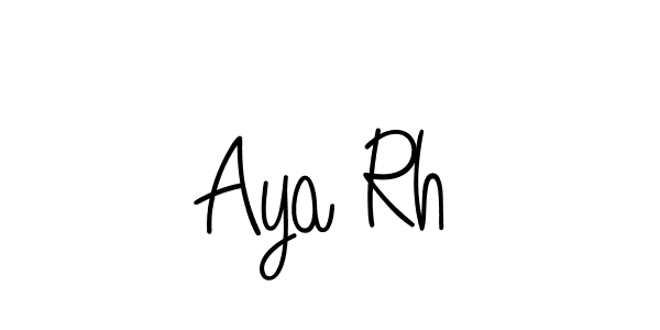Best and Professional Signature Style for Aya Rh. Angelique-Rose-font-FFP Best Signature Style Collection. Aya Rh signature style 5 images and pictures png