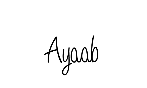 Here are the top 10 professional signature styles for the name Ayaab. These are the best autograph styles you can use for your name. Ayaab signature style 5 images and pictures png