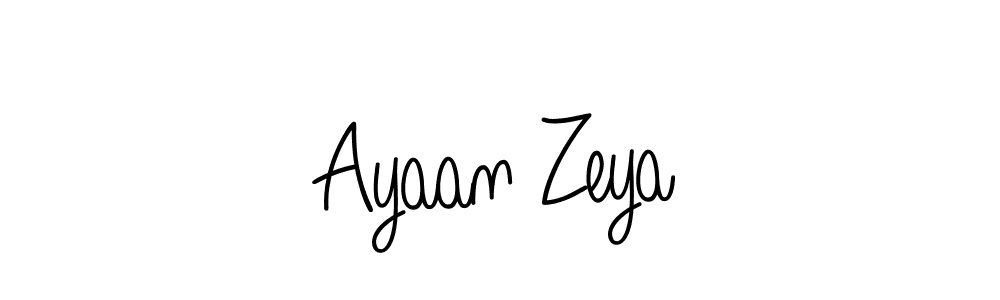 How to Draw Ayaan Zeya signature style? Angelique-Rose-font-FFP is a latest design signature styles for name Ayaan Zeya. Ayaan Zeya signature style 5 images and pictures png