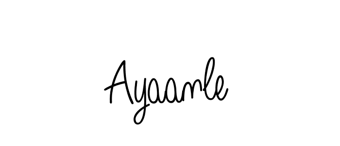 Use a signature maker to create a handwritten signature online. With this signature software, you can design (Angelique-Rose-font-FFP) your own signature for name Ayaanle. Ayaanle signature style 5 images and pictures png