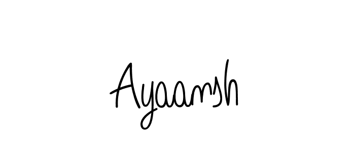 You should practise on your own different ways (Angelique-Rose-font-FFP) to write your name (Ayaansh) in signature. don't let someone else do it for you. Ayaansh signature style 5 images and pictures png