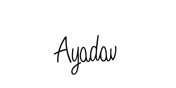 How to Draw Ayadav signature style? Angelique-Rose-font-FFP is a latest design signature styles for name Ayadav. Ayadav signature style 5 images and pictures png