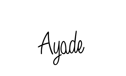 Ayade stylish signature style. Best Handwritten Sign (Angelique-Rose-font-FFP) for my name. Handwritten Signature Collection Ideas for my name Ayade. Ayade signature style 5 images and pictures png