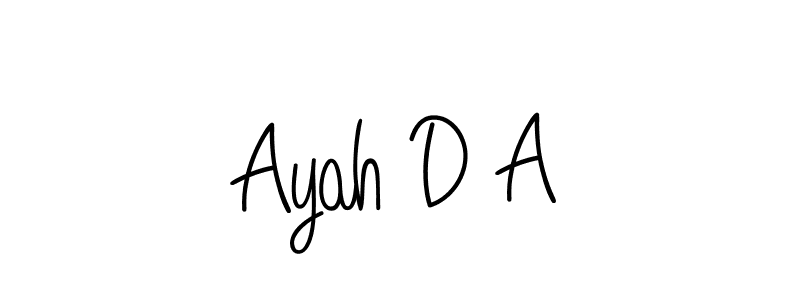 Once you've used our free online signature maker to create your best signature Angelique-Rose-font-FFP style, it's time to enjoy all of the benefits that Ayah D A name signing documents. Ayah D A signature style 5 images and pictures png