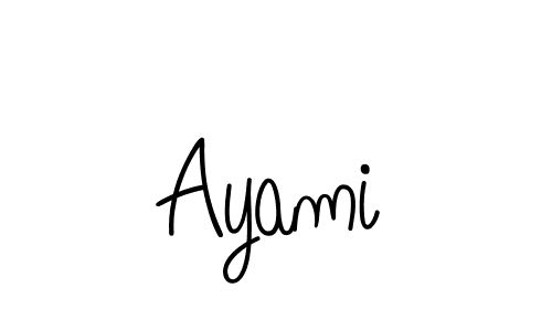 The best way (Angelique-Rose-font-FFP) to make a short signature is to pick only two or three words in your name. The name Ayami include a total of six letters. For converting this name. Ayami signature style 5 images and pictures png