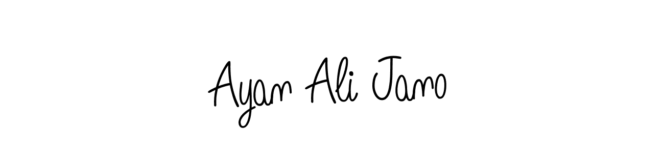 It looks lik you need a new signature style for name Ayan Ali Jano. Design unique handwritten (Angelique-Rose-font-FFP) signature with our free signature maker in just a few clicks. Ayan Ali Jano signature style 5 images and pictures png