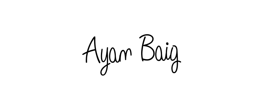 Here are the top 10 professional signature styles for the name Ayan Baig. These are the best autograph styles you can use for your name. Ayan Baig signature style 5 images and pictures png