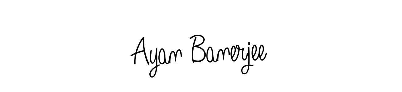 Design your own signature with our free online signature maker. With this signature software, you can create a handwritten (Angelique-Rose-font-FFP) signature for name Ayan Banerjee. Ayan Banerjee signature style 5 images and pictures png
