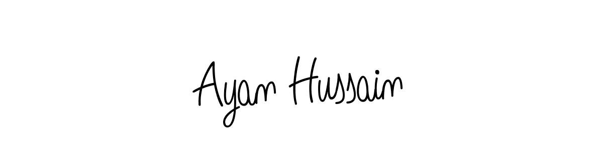 How to make Ayan Hussain signature? Angelique-Rose-font-FFP is a professional autograph style. Create handwritten signature for Ayan Hussain name. Ayan Hussain signature style 5 images and pictures png