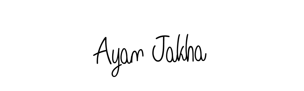 Ayan Jakha stylish signature style. Best Handwritten Sign (Angelique-Rose-font-FFP) for my name. Handwritten Signature Collection Ideas for my name Ayan Jakha. Ayan Jakha signature style 5 images and pictures png