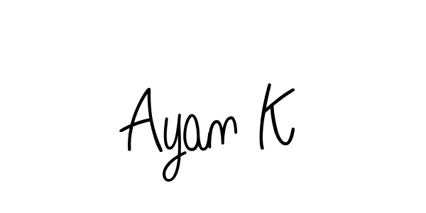 Make a beautiful signature design for name Ayan K. Use this online signature maker to create a handwritten signature for free. Ayan K signature style 5 images and pictures png