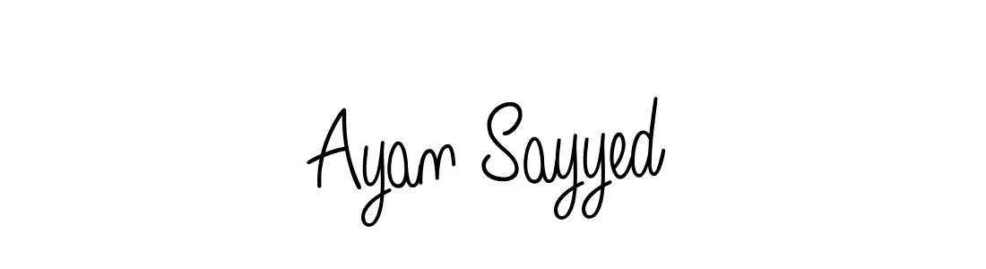 Make a beautiful signature design for name Ayan Sayyed. With this signature (Angelique-Rose-font-FFP) style, you can create a handwritten signature for free. Ayan Sayyed signature style 5 images and pictures png