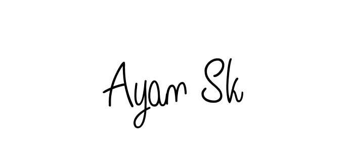 Also we have Ayan Sk name is the best signature style. Create professional handwritten signature collection using Angelique-Rose-font-FFP autograph style. Ayan Sk signature style 5 images and pictures png