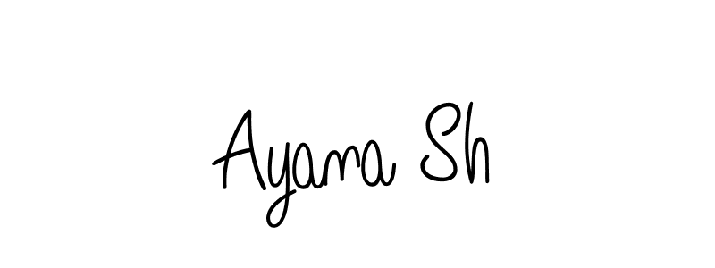 How to Draw Ayana Sh signature style? Angelique-Rose-font-FFP is a latest design signature styles for name Ayana Sh. Ayana Sh signature style 5 images and pictures png