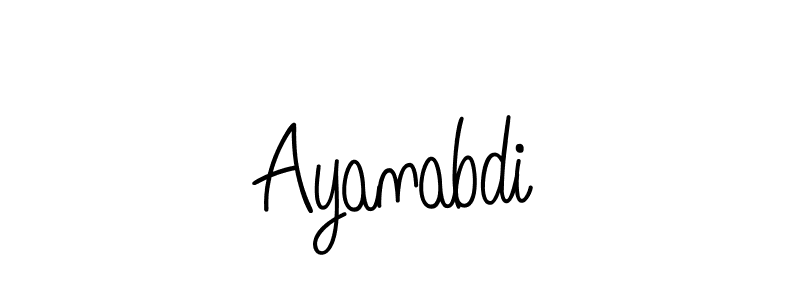 You can use this online signature creator to create a handwritten signature for the name Ayanabdi. This is the best online autograph maker. Ayanabdi signature style 5 images and pictures png