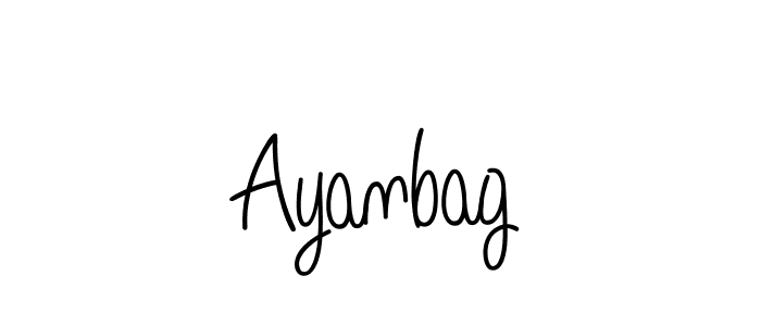 How to make Ayanbag signature? Angelique-Rose-font-FFP is a professional autograph style. Create handwritten signature for Ayanbag name. Ayanbag signature style 5 images and pictures png