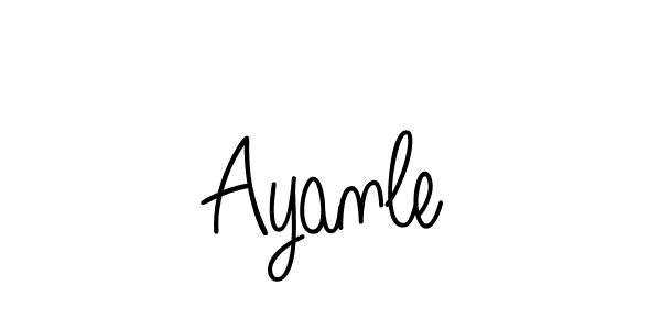 How to Draw Ayanle signature style? Angelique-Rose-font-FFP is a latest design signature styles for name Ayanle. Ayanle signature style 5 images and pictures png