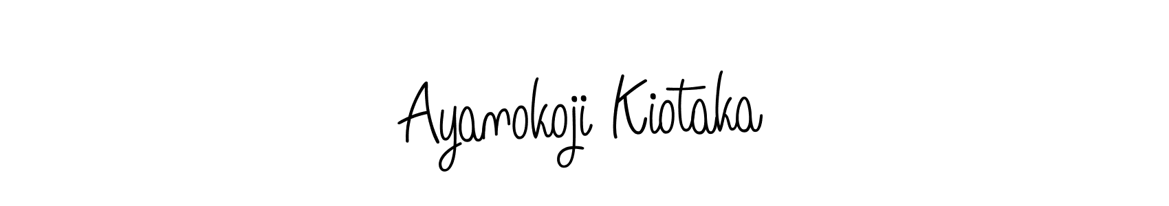 Ayanokoji Kiotaka stylish signature style. Best Handwritten Sign (Angelique-Rose-font-FFP) for my name. Handwritten Signature Collection Ideas for my name Ayanokoji Kiotaka. Ayanokoji Kiotaka signature style 5 images and pictures png