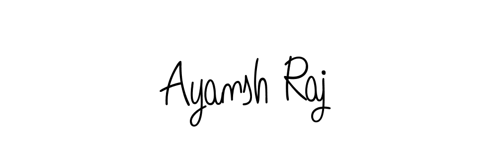 Design your own signature with our free online signature maker. With this signature software, you can create a handwritten (Angelique-Rose-font-FFP) signature for name Ayansh Raj. Ayansh Raj signature style 5 images and pictures png