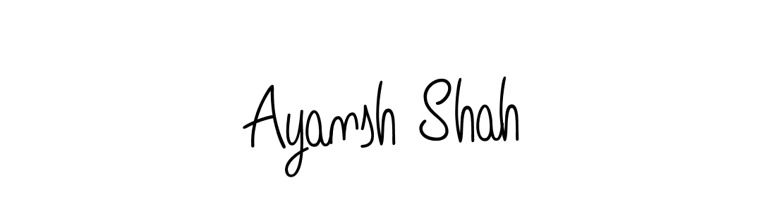 Create a beautiful signature design for name Ayansh Shah. With this signature (Angelique-Rose-font-FFP) fonts, you can make a handwritten signature for free. Ayansh Shah signature style 5 images and pictures png