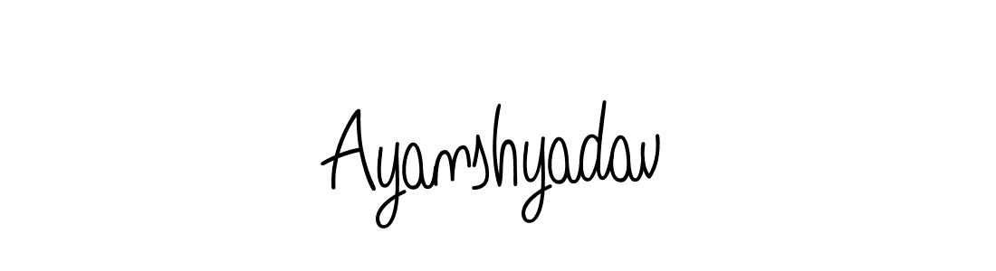 Make a short Ayanshyadav signature style. Manage your documents anywhere anytime using Angelique-Rose-font-FFP. Create and add eSignatures, submit forms, share and send files easily. Ayanshyadav signature style 5 images and pictures png