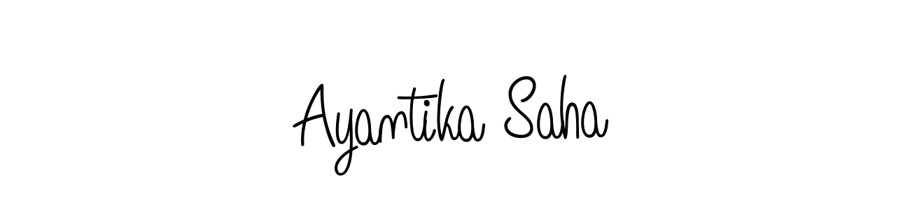 if you are searching for the best signature style for your name Ayantika Saha. so please give up your signature search. here we have designed multiple signature styles  using Angelique-Rose-font-FFP. Ayantika Saha signature style 5 images and pictures png