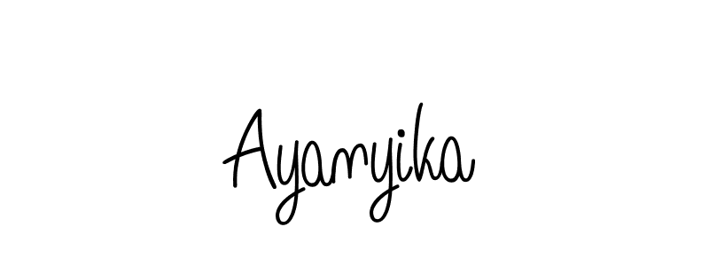 Design your own signature with our free online signature maker. With this signature software, you can create a handwritten (Angelique-Rose-font-FFP) signature for name Ayanyika. Ayanyika signature style 5 images and pictures png