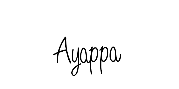 How to Draw Ayappa signature style? Angelique-Rose-font-FFP is a latest design signature styles for name Ayappa. Ayappa signature style 5 images and pictures png