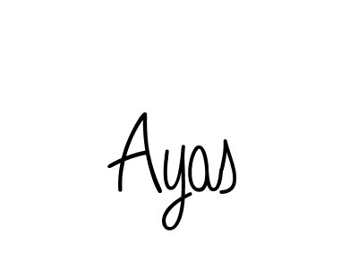 Ayas stylish signature style. Best Handwritten Sign (Angelique-Rose-font-FFP) for my name. Handwritten Signature Collection Ideas for my name Ayas. Ayas signature style 5 images and pictures png
