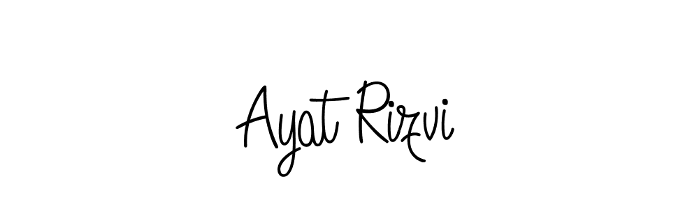 How to make Ayat Rizvi signature? Angelique-Rose-font-FFP is a professional autograph style. Create handwritten signature for Ayat Rizvi name. Ayat Rizvi signature style 5 images and pictures png