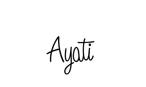 How to make Ayati signature? Angelique-Rose-font-FFP is a professional autograph style. Create handwritten signature for Ayati name. Ayati signature style 5 images and pictures png