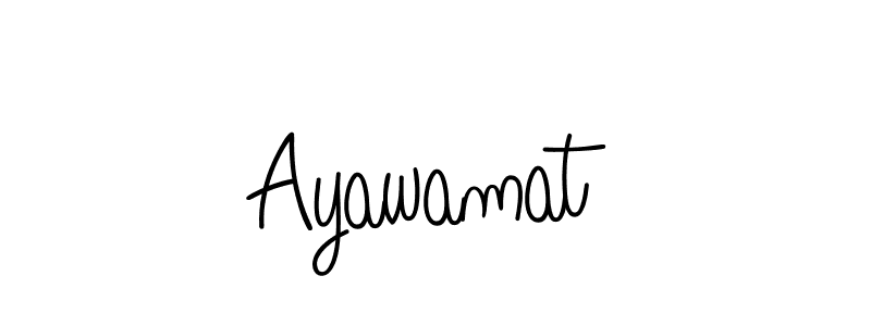 You should practise on your own different ways (Angelique-Rose-font-FFP) to write your name (Ayawamat) in signature. don't let someone else do it for you. Ayawamat signature style 5 images and pictures png