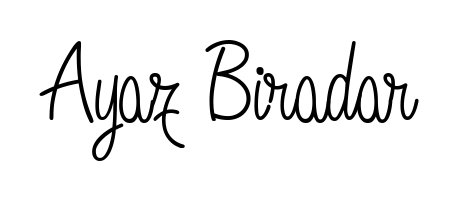 Looking for an artistic signature for Ayaz Biradar? The Angelique-Rose-font-FFP calligraphy style gives a sophisticated flow suitable for business cards and emails. Ayaz Biradar signature style 5 images and pictures png