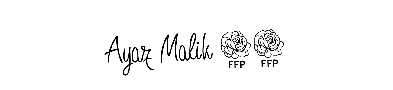 The best way (Angelique-Rose-font-FFP) to make a short signature is to pick only two or three words in your name. The name Ayaz Malik 07 include a total of six letters. For converting this name. Ayaz Malik 07 signature style 5 images and pictures png