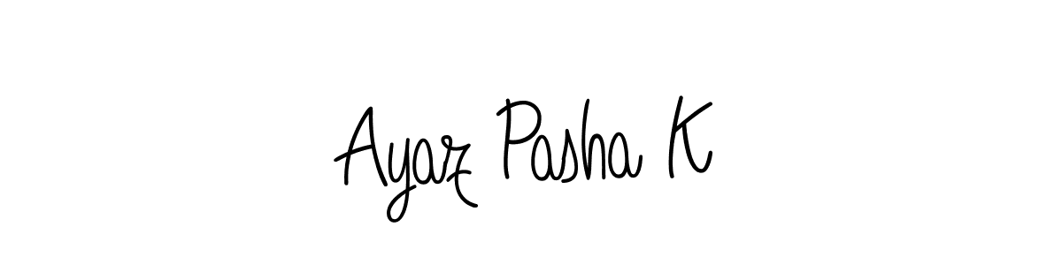 Similarly Angelique-Rose-font-FFP is the best handwritten signature design. Signature creator online .You can use it as an online autograph creator for name Ayaz Pasha K. Ayaz Pasha K signature style 5 images and pictures png