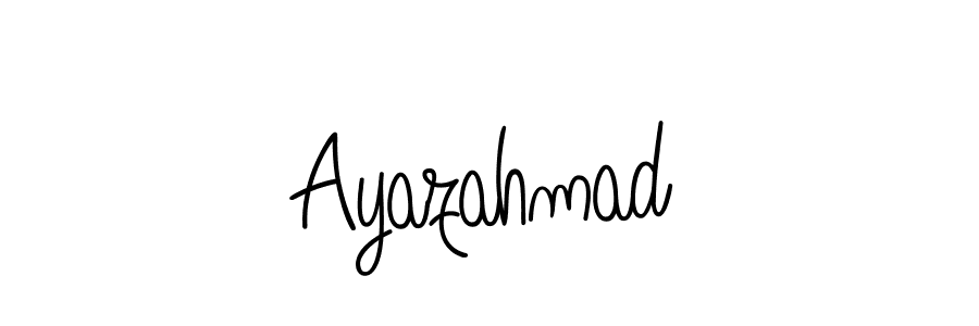 Make a beautiful signature design for name Ayazahmad. With this signature (Angelique-Rose-font-FFP) style, you can create a handwritten signature for free. Ayazahmad signature style 5 images and pictures png