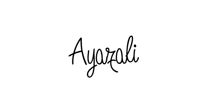 The best way (Angelique-Rose-font-FFP) to make a short signature is to pick only two or three words in your name. The name Ayazali include a total of six letters. For converting this name. Ayazali signature style 5 images and pictures png