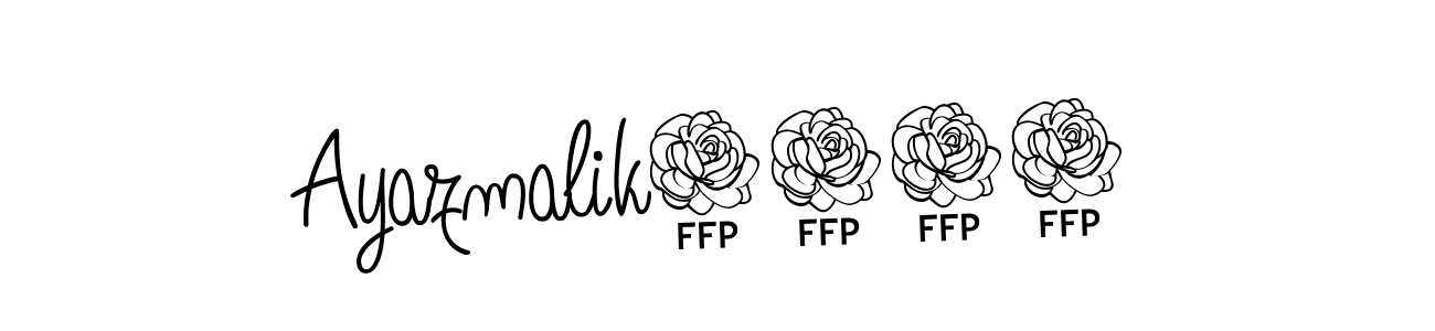 Design your own signature with our free online signature maker. With this signature software, you can create a handwritten (Angelique-Rose-font-FFP) signature for name Ayazmalik0002. Ayazmalik0002 signature style 5 images and pictures png