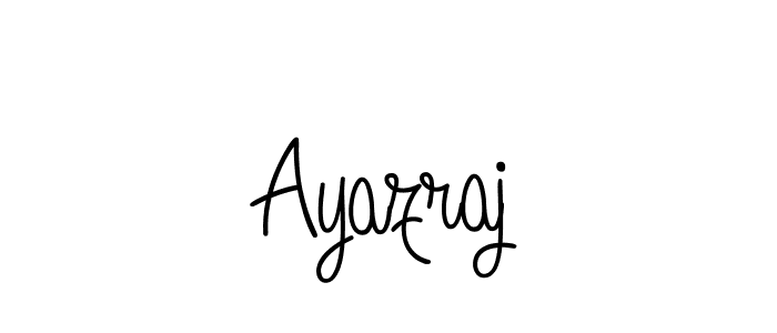 The best way (Angelique-Rose-font-FFP) to make a short signature is to pick only two or three words in your name. The name Ayazraj include a total of six letters. For converting this name. Ayazraj signature style 5 images and pictures png