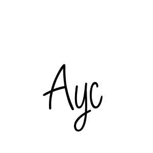 How to make Ayc signature? Angelique-Rose-font-FFP is a professional autograph style. Create handwritten signature for Ayc name. Ayc signature style 5 images and pictures png