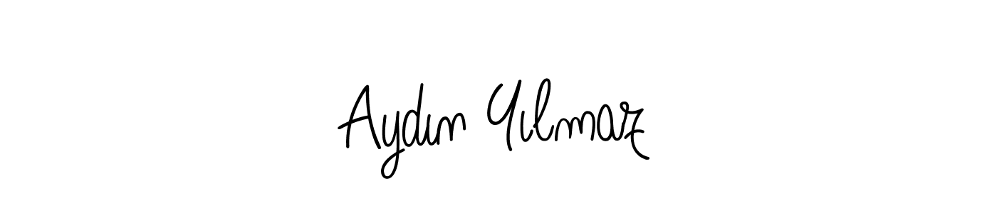 Use a signature maker to create a handwritten signature online. With this signature software, you can design (Angelique-Rose-font-FFP) your own signature for name Aydın Yılmaz. Aydın Yılmaz signature style 5 images and pictures png