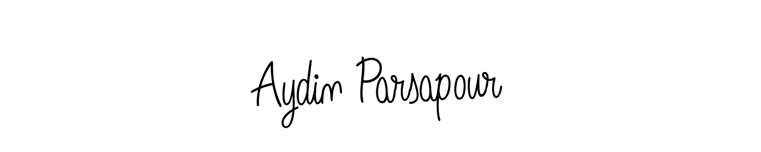 Make a beautiful signature design for name Aydin Parsapour. With this signature (Angelique-Rose-font-FFP) style, you can create a handwritten signature for free. Aydin Parsapour signature style 5 images and pictures png