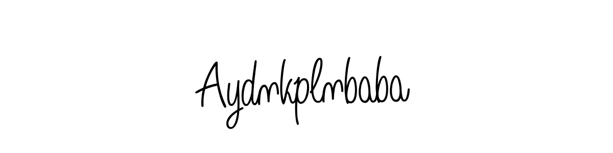 Use a signature maker to create a handwritten signature online. With this signature software, you can design (Angelique-Rose-font-FFP) your own signature for name Aydnkplnbaba. Aydnkplnbaba signature style 5 images and pictures png
