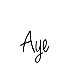 Use a signature maker to create a handwritten signature online. With this signature software, you can design (Angelique-Rose-font-FFP) your own signature for name Aye. Aye signature style 5 images and pictures png