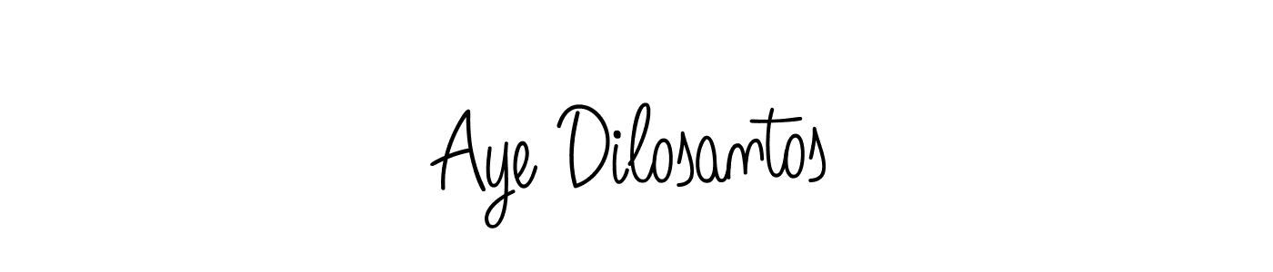 Use a signature maker to create a handwritten signature online. With this signature software, you can design (Angelique-Rose-font-FFP) your own signature for name Aye Dilosantos. Aye Dilosantos signature style 5 images and pictures png